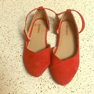 Girls red flats